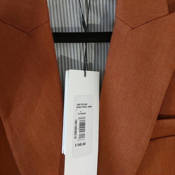 Veronica Beard Orange Blazer Tailored Suit Jacket - Picture 2 of 6